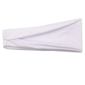 Women Headband Solid Color Twist Cotton Wide Turban Twist Knitted Cotton Sport Yoga Hairband Twisted Knotted Headwrap (Color: Gray)