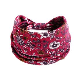 Bohemian Bandanas Elastic Hair Bands Yoga Headband Women Headwear Print Vintage Cross Unisex Scrunchies Hair Accessories (Color: Style 3)