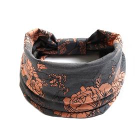 Bohemian Bandanas Elastic Hair Bands Yoga Headband Women Headwear Print Vintage Cross Unisex Scrunchies Hair Accessories (Color: Style 1)
