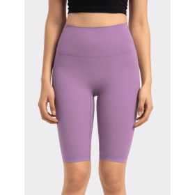 JupiterGear High-Rise Long Shorts (Color: Lavender, size: 10)