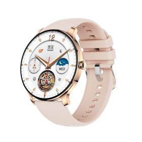 Ultra Slim Smart Watch For Men Women, 1.43 AMOLED Screen Fitness Watches ,  LP67 Outdoor Watch For Android Ios (Option: Rose gold)